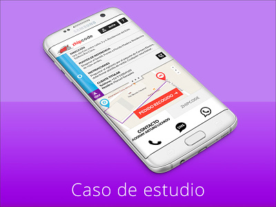 Case of study Zhipcode app design app mobile case of study chile prototype ui ux