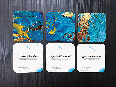 Kblanchard Business Cards art direction artist branding business card identity