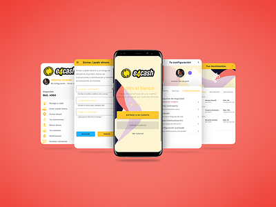 e4cash android app android app design app app design branding crypto wallet startup venezuela wallet app