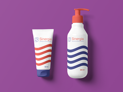 Cosmetic Sinergia branding cosmetic cosmetic packaging design logo packaging