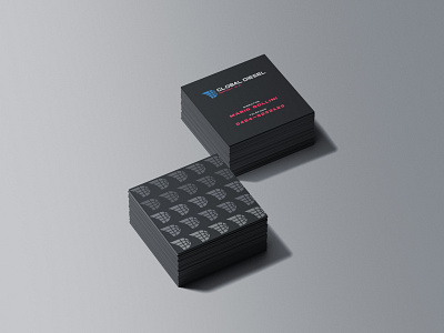 Business card for Global Diesel Import branding business card design identity design logo