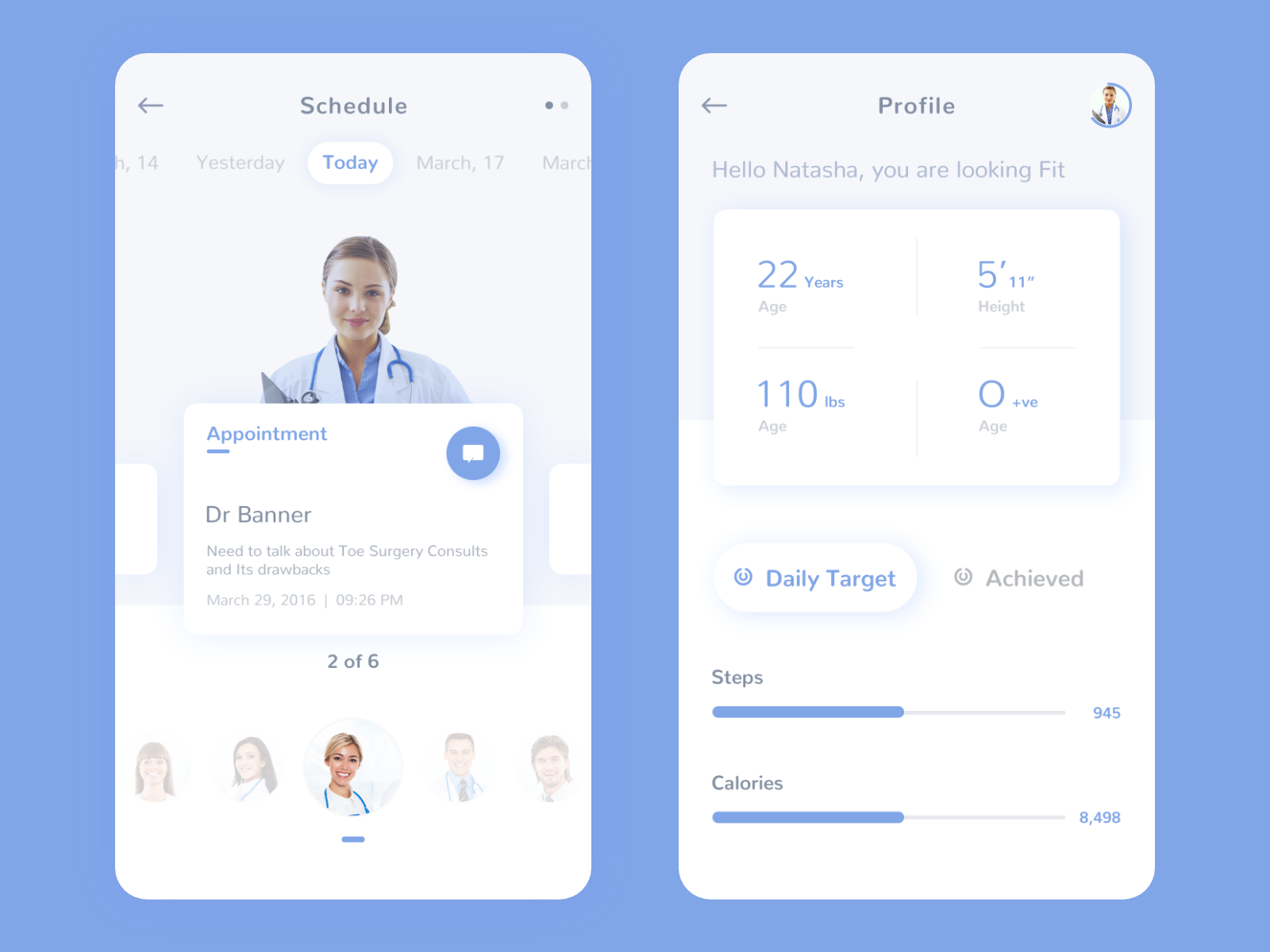 Medical Appointment App by Neel Sangani on Dribbble