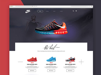 Homepage Design / Sport products / Shop