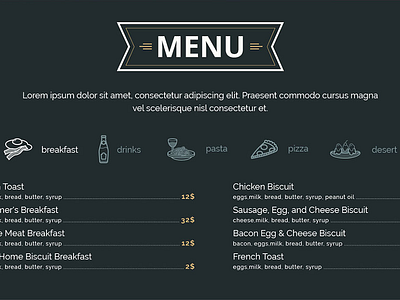 Bon Apetit (free PSD) by Andrei Rotariu on Dribbble