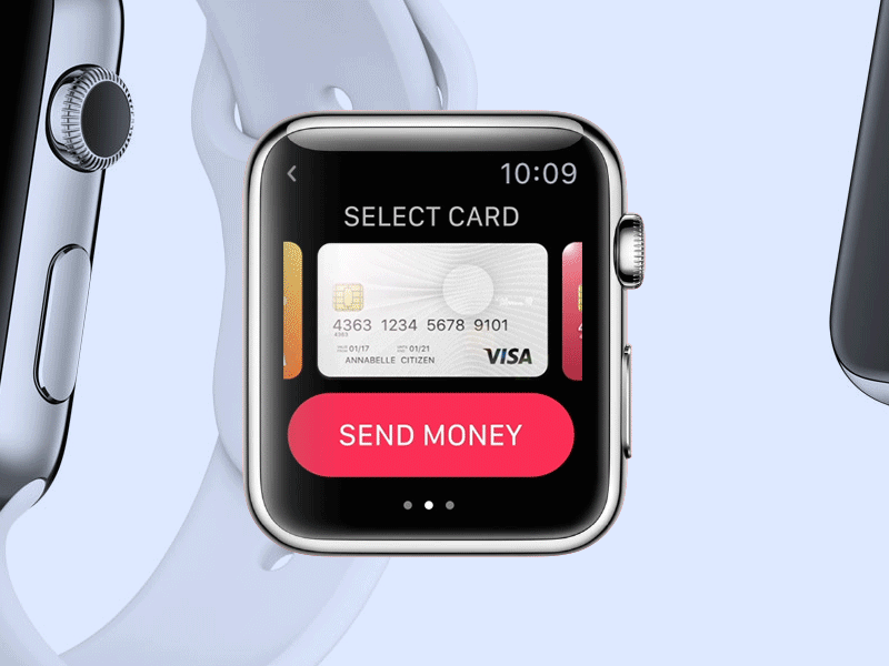 Bank App / Apple Watch / UI Animation animation bank app motion design ui user interface