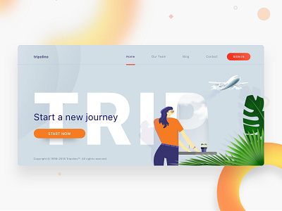 Tripolino website header header landing page psd site sketch typography ui ux web webdesign website