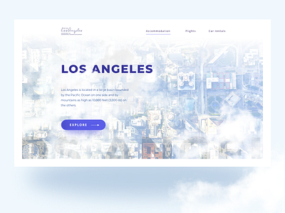 LA Homepage Design clean simple typography ui user interface ux webdesign