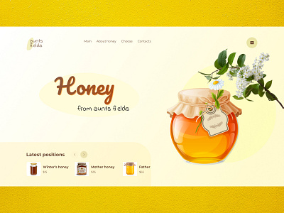 Магазин продажи мёда branding design figma ux