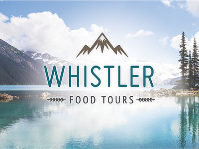 Whistler Food Tours Logo branding logo typography
