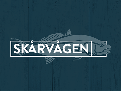 Skarvagen Fiskecamp branding logo typography