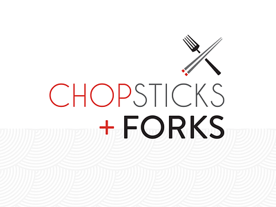 Chopsticks Forks Logo branding branding and identity food tour logo logo design minimal typography