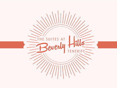 The Suites at Beverly Hills Tenerife Logo Design branding branding and identity logo logo design minimal retro vintage