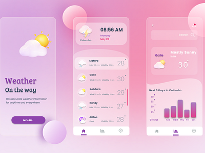 Weather App Design appdesign uiux weather app