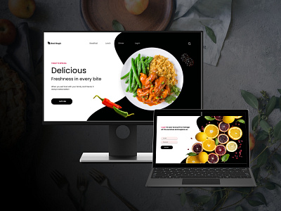 Food Website Design food web design uiux