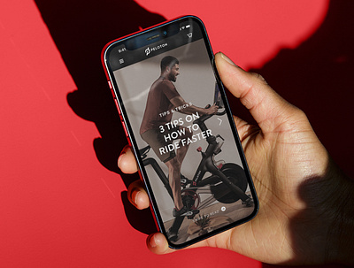 Peloton branding design ui