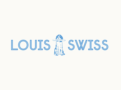 Louis Swiss branding design illustration logo typography
