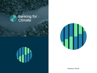 Banking for Climate branding design logo typography