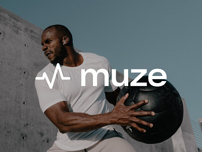 Muze branding design fitness logo typography