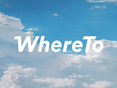 WhereTo branding design logo typography