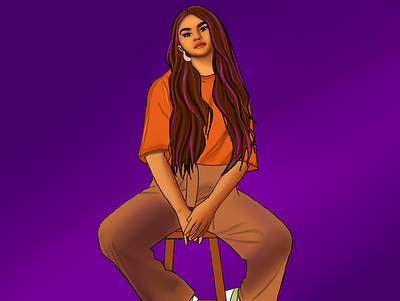 Selena design digitalpainting graphic design illustration portrait procreate