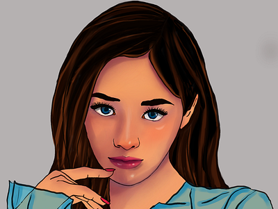 Portrait design digitalpainting graphic design illustration portrait procreate