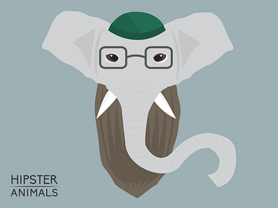 Hipster Elephant