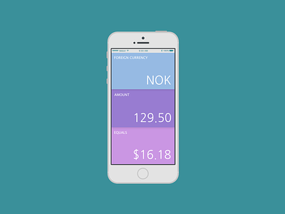 Currency Calculator - Daily UI Challenge #004 004 calculator challenge currency dailyui design ui