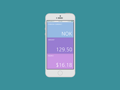 Currency Calculator - Daily UI Challenge #004