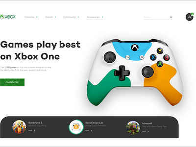 Xbox Landing Page