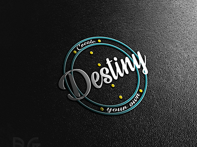 Create your own destiny minimalist logo