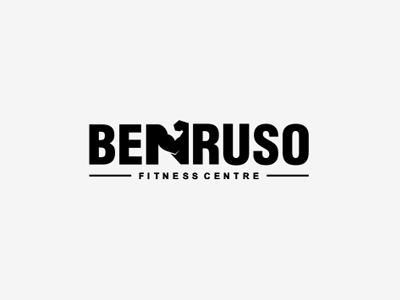 Benruso arm biceps brand identity fitness gym health logo logotype muscle strength strong work