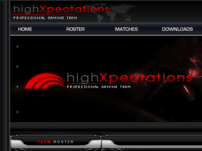 high Xpectations Gaming Site counter strike design fireworks flash gaming photoshop ps site web web design website