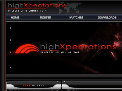 high Xpectations Gaming Site counter strike design fireworks flash gaming photoshop ps site web web design website