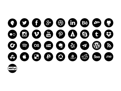 Social Icons Font font icons social svg ttf type typography vector web font