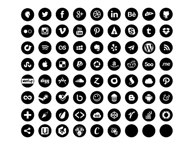 Social Icon Font Final font icons social svg ttf type vector web font