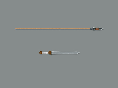 Sword & Spear art digital painting photoshop spear sword weapons