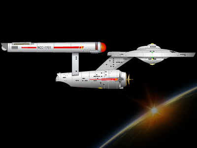 Starship Enterprise (Vector) ai enterprise illustration illustrator space star trek vector