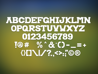 Block Font ampersand block custom type font lettering letters symbols type typography