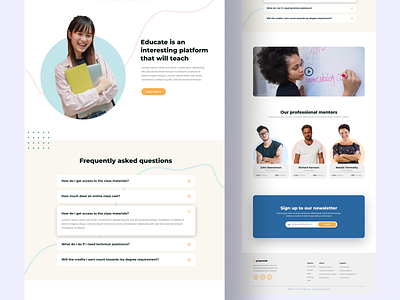 E-Learning Landing Page ( Grapeslab Replication )