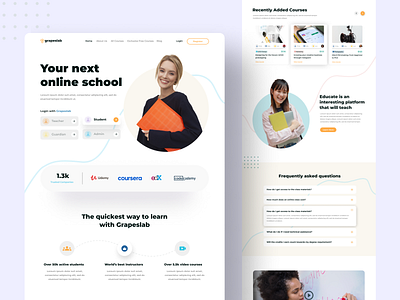 E-Learning Landing Page ( Grapeslab Replication )