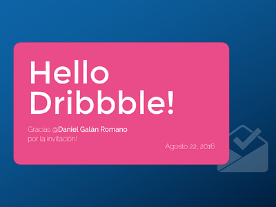 Hello Dribbble!