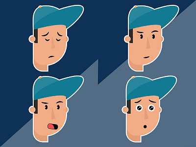 Avatar emotions amazed avatar design emoji emotion faces illustration looking persona sad talking