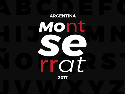 Montserrat Postcard aires arg argentina buenos composition font montserrat postcard