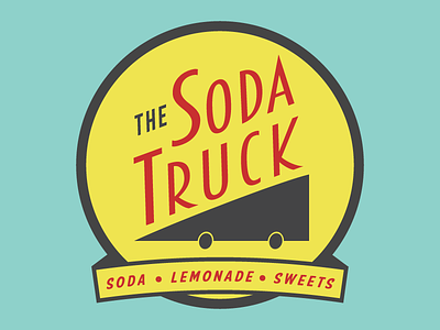The Soda Truck Logo Concept 50s 60s food truck retro soda soda truck
