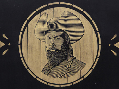 Engraved portrait