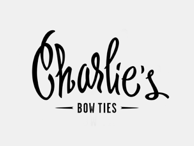 Charlie's bow ties animation lettering logo logotype motion typography