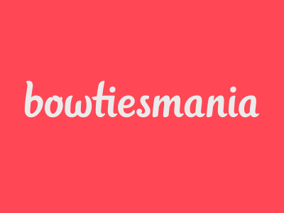 Bowtiesmania lettering logo logotype typography