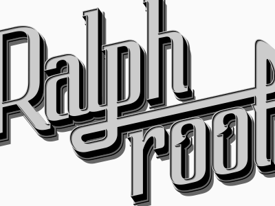 Ralph roof lettering typography