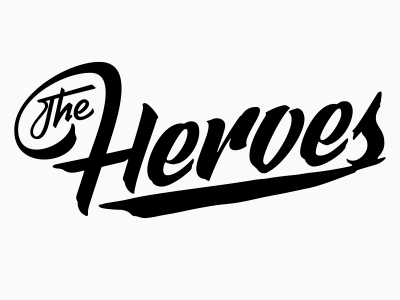 The Heroes handlettering lettering logotype typography