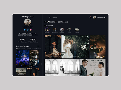 Photographer Admin Dashboard